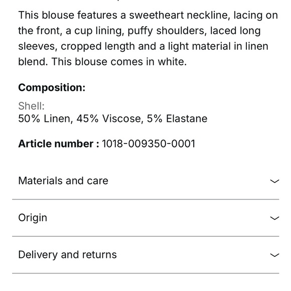 Nakd Linen Blend Lace Up Sleeve Blouse - Picture 3 of 4